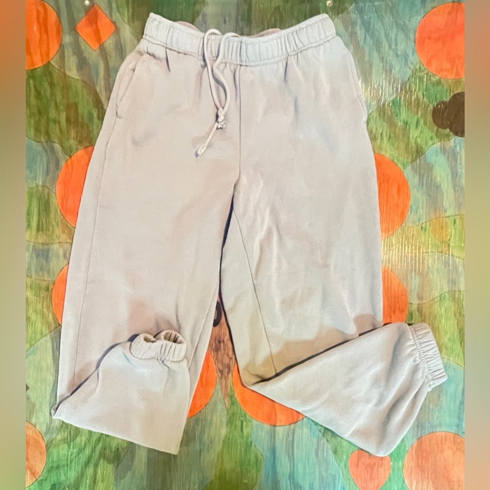 Womens Lazy Pants Size XS Long Live Lazy RN# 090233 Cotton Polyester Gray